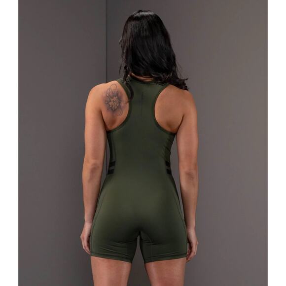 Virus Elevate V2 Singlet Wrestling Powerlifting Evergreen Green Women's XS - Picture 7 of 13